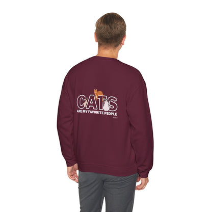 Cats Are My Favorite People Crewneck Sweatshirt