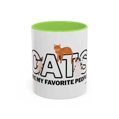 Cats Are My Favorite People Cat Lover Mug