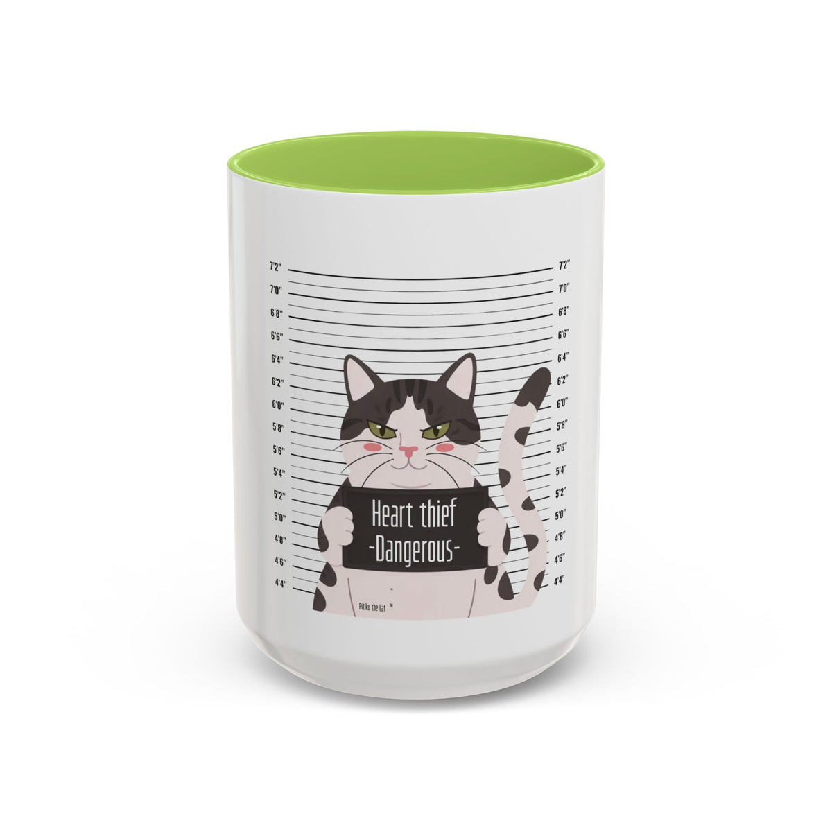 Heart Thief Dangerous Cat Mug