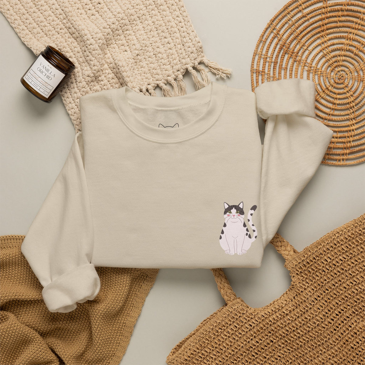 Cats Are My Favorite People Crewneck Sweatshirt