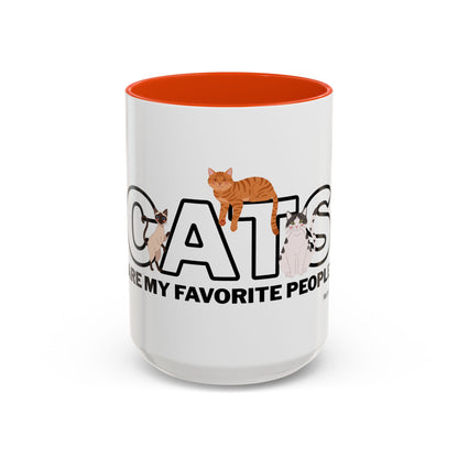 Cats Are My Favorite People Cat Lover Mug