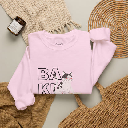 Baking Cat Crewneck Sweatshirt