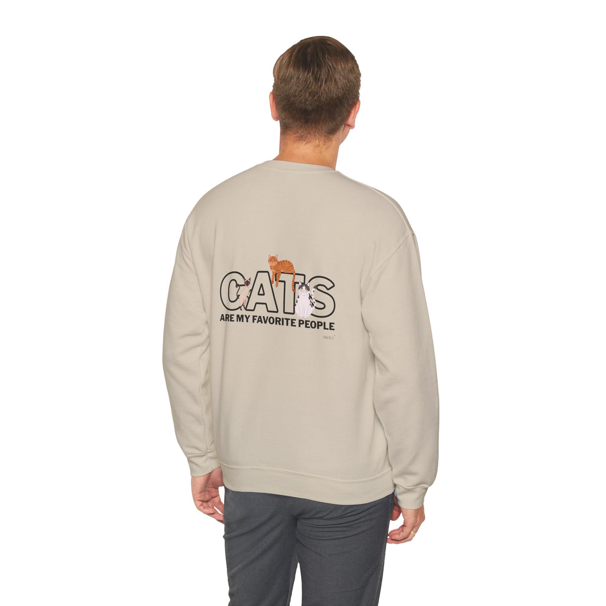 Cats Are My Favorite People Crewneck Sweatshirt