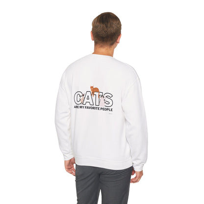 Cats Are My Favorite People Crewneck Sweatshirt