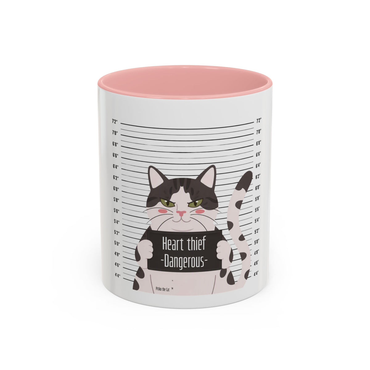 Heart Thief Dangerous Cat Mug