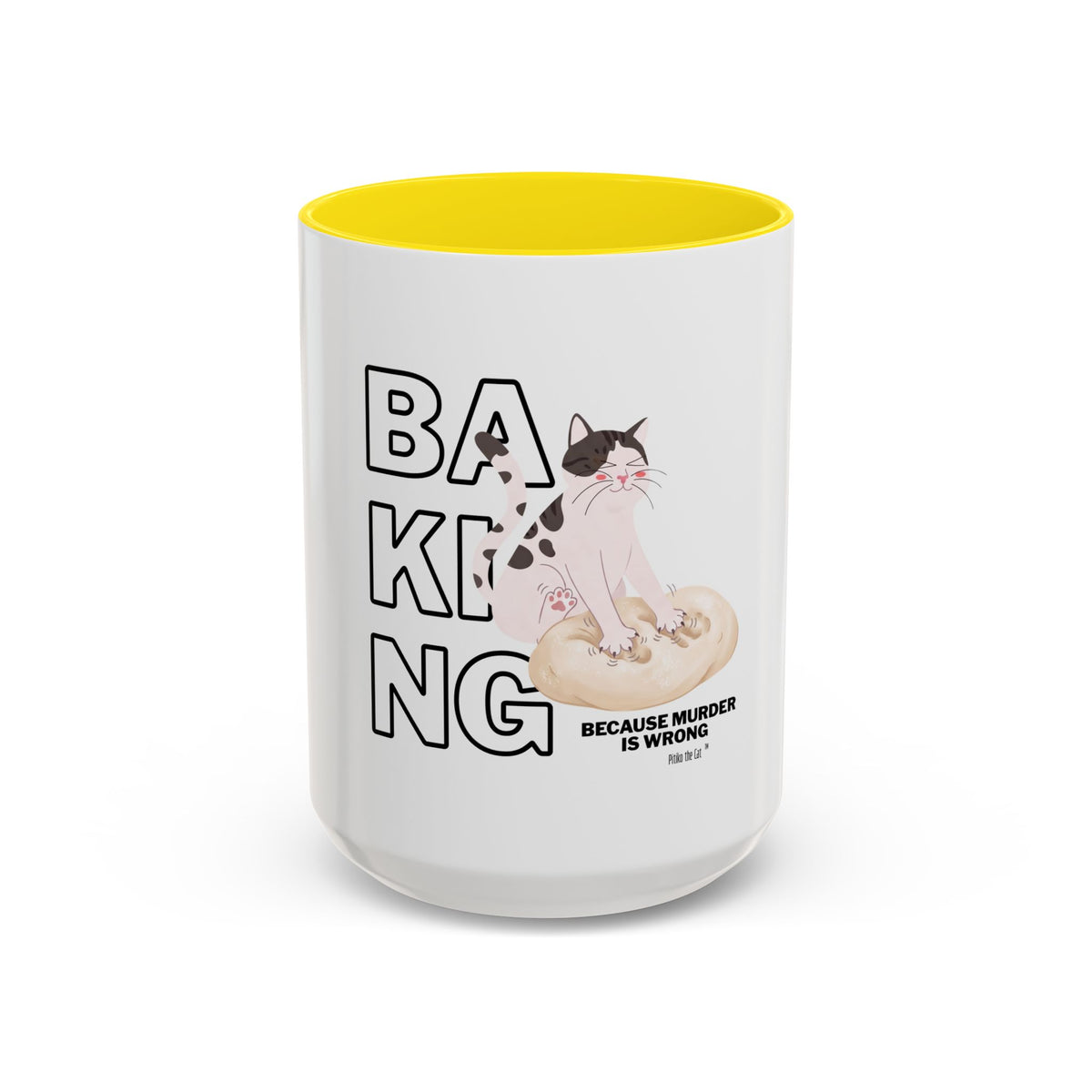 Baking Cat “Because Murder Is Wrong” Coffee Mug
