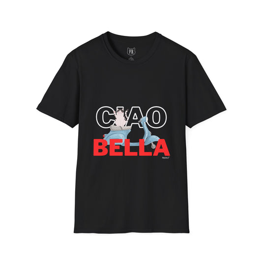 Ciao Bella Cat Italian Graphic T-Shirt