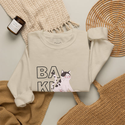 Baking Cat Crewneck Sweatshirt